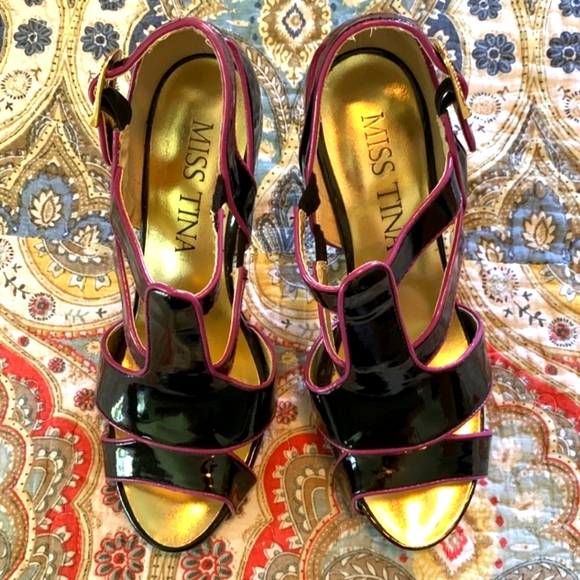MISS TINA HEELS SZ 8.5 - Picture 3 of 9